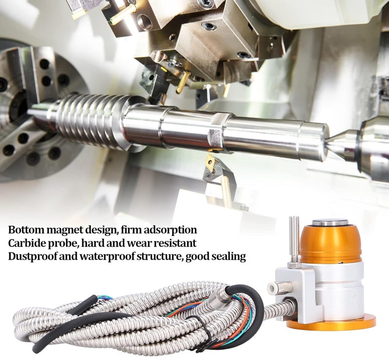 BTER CNC Automatic Tool Sensor Gauge, DC 24V Normally Closed CNC Z Axis Tool Setter, High Accuracy Aluminum Alloy Z Axis Probe Tool Touch Sensor Setting Gauge for CNC Router Engraving​ Machine - Image 3